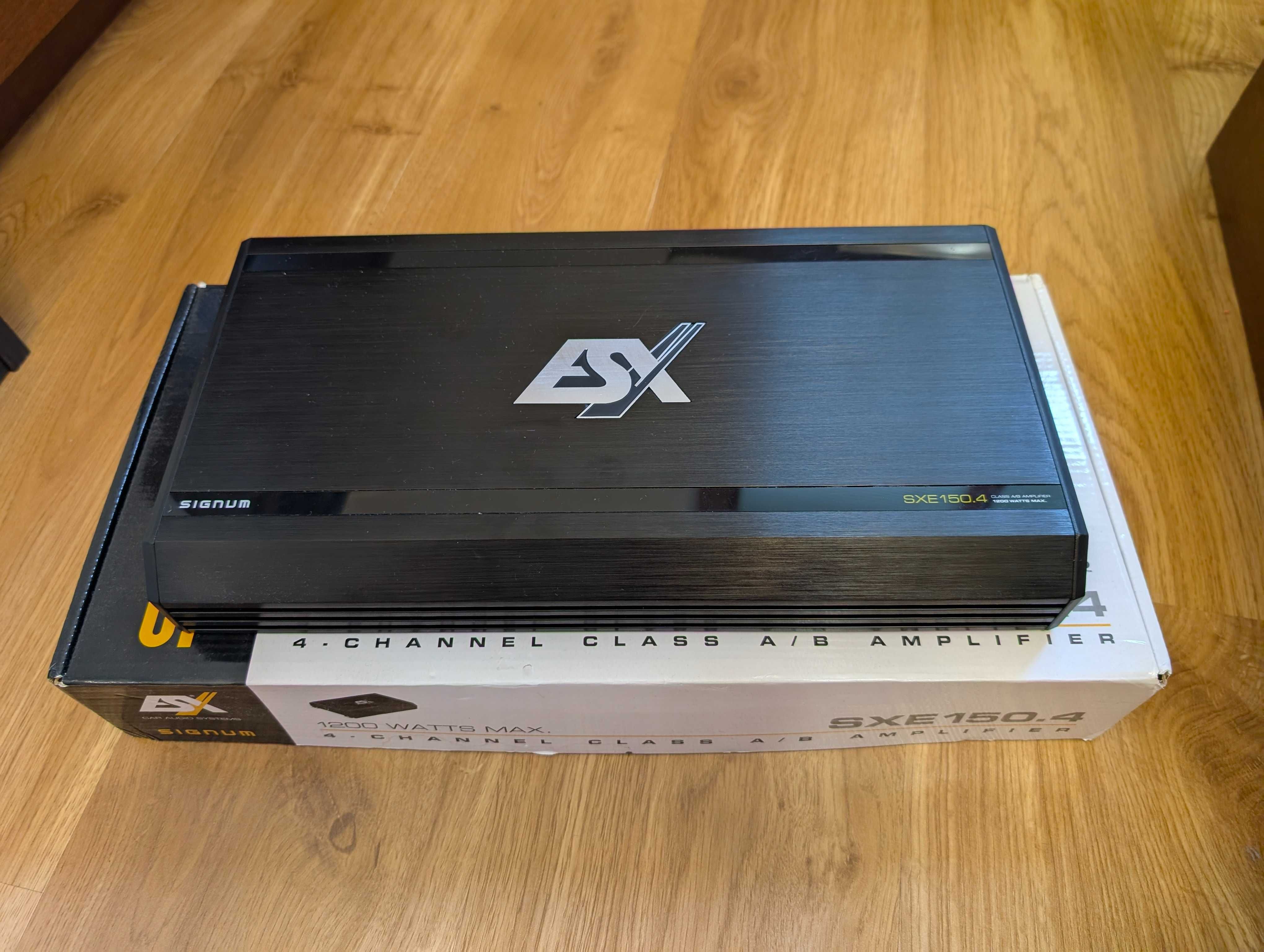 wzmacniacz samochodowy, producent ESX – model SXE150.4, gwarancja