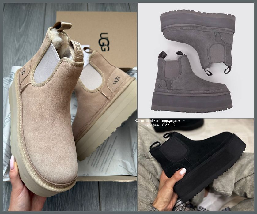 Зимние челси Australia UGG Chelsea Neumel Platform Beige Original