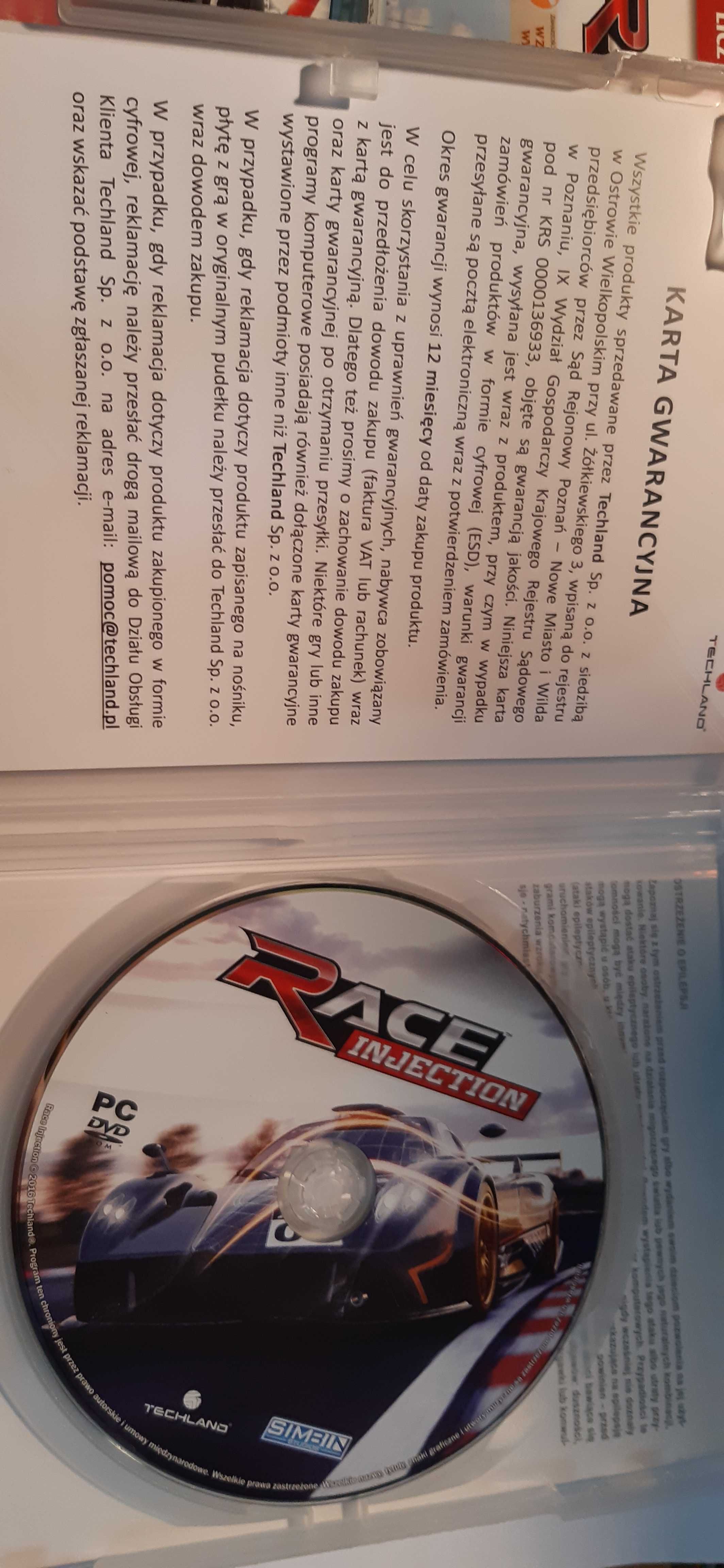 retro gra dobra gra wyścigi race injection