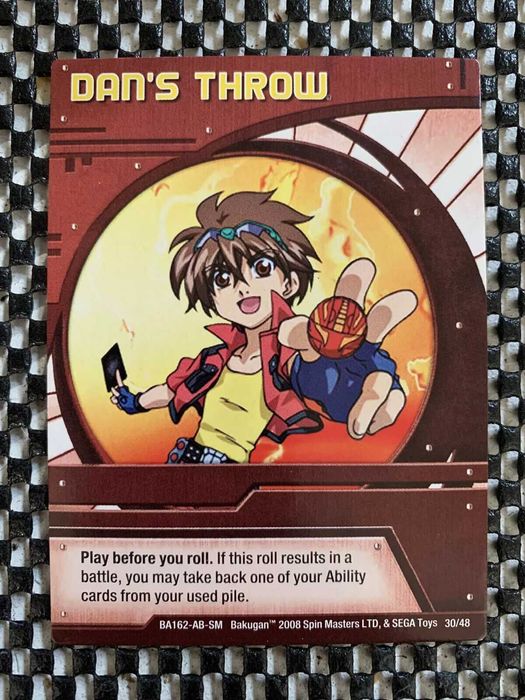Bakugan 2010 ‘Dan's Throw' Trading Card Battle Brawlers -30/48