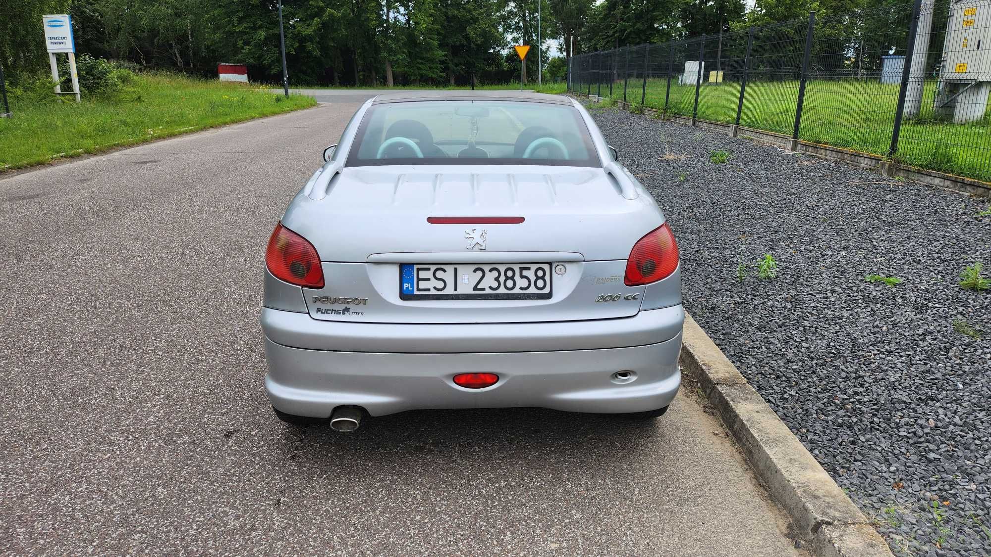 Peugeot 206 CC Quiksilver 1.6 HDi Kabriolet 2005r. 6 lat 1 wł. Klima