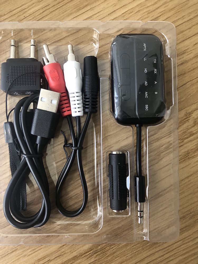Bluetooth-передавач-приймач, бездротовий адаптер 2-в-1 v5.3,
