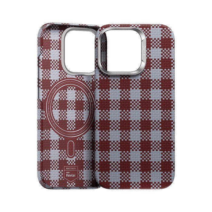 Etui Magnetic Armor Vichy Kevlar (RF66) do Iphone 16 Pro Max czerwony