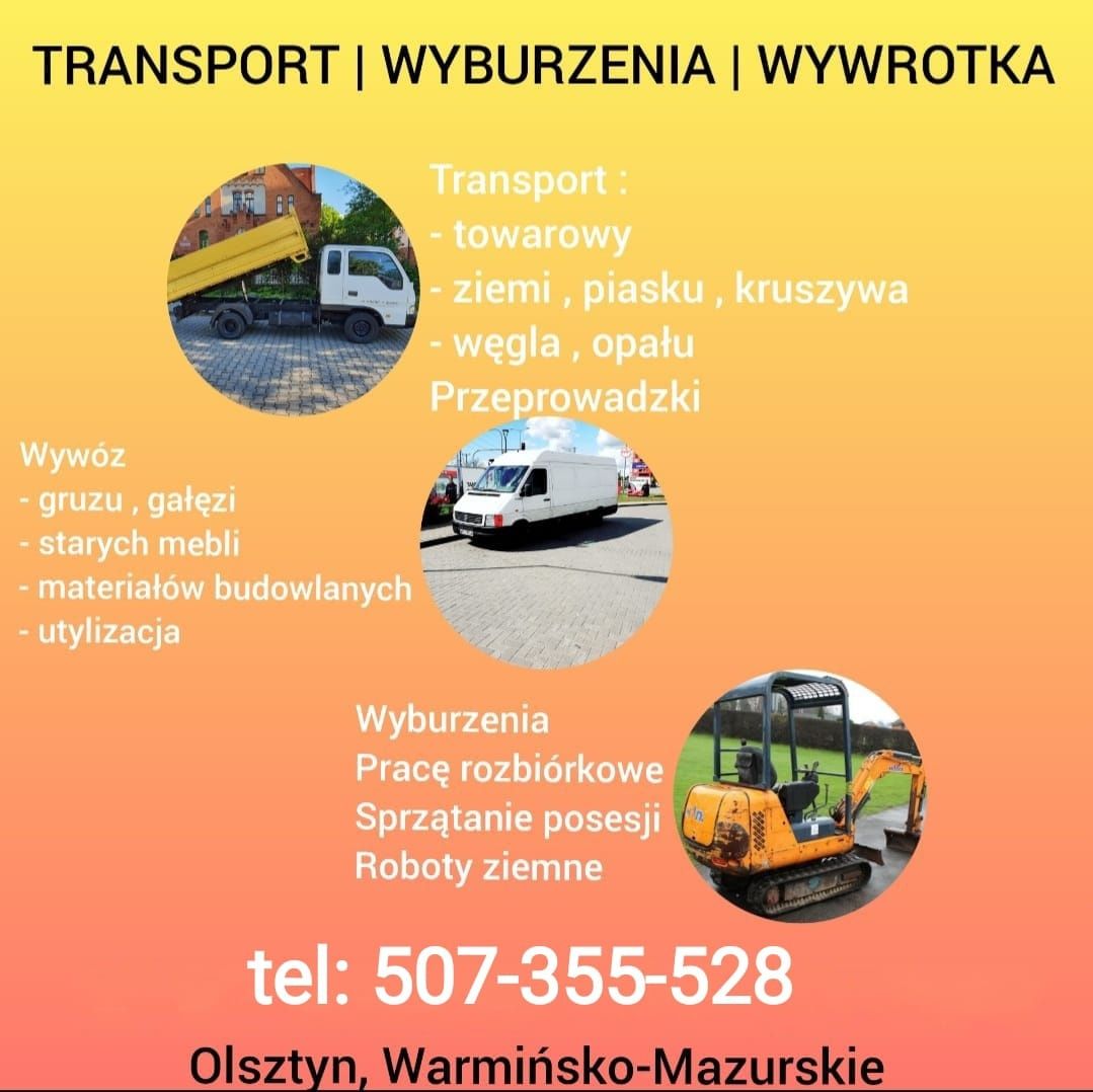 Sprzątanie posesji wywóz gruzu złomu gałęzi prace porządkowe transport