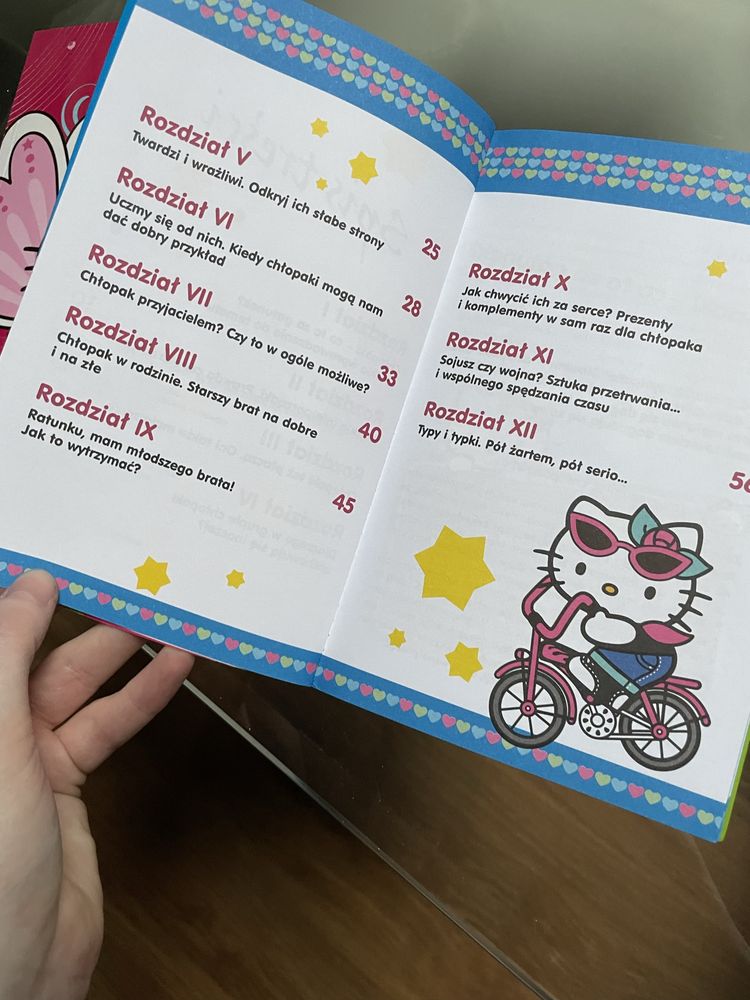 Ksiażki Hello Kitty „uroda jak o nią dbać” „chłopaki jak ich polubić”