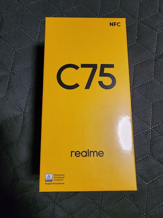 Realme C75 8/256GB NFC чорний новий в плівці, вологостійкий, захищений