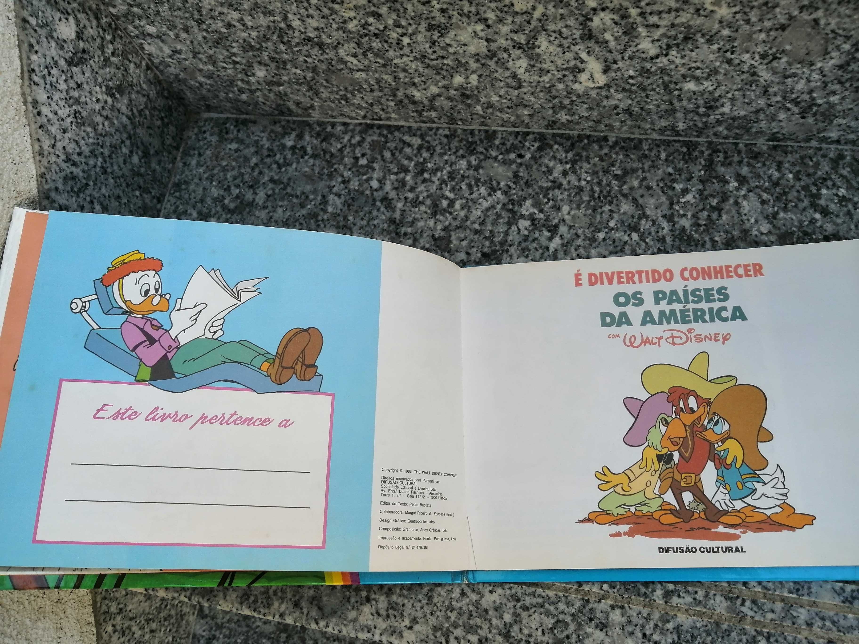 Livro didático Disney conhecer países