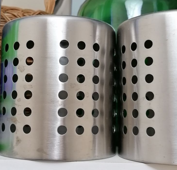 2 escorredores talheres em inox