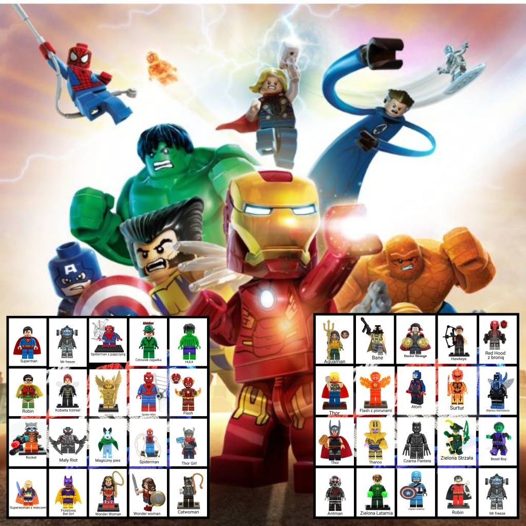 Nowe klocki figurka Avengers DC Marvel w pełni kompatybilne z Lego