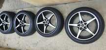 Jantes mak 17  com pneus 225.45.17, 5x110