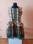 42 44 46 Sukienka letnia kieszenie wzory oversize unikat vintage retro