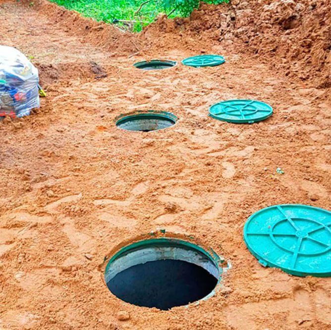 Септик і каналізація з кілець, монтаж під ключ 12.5/15/20 куб.