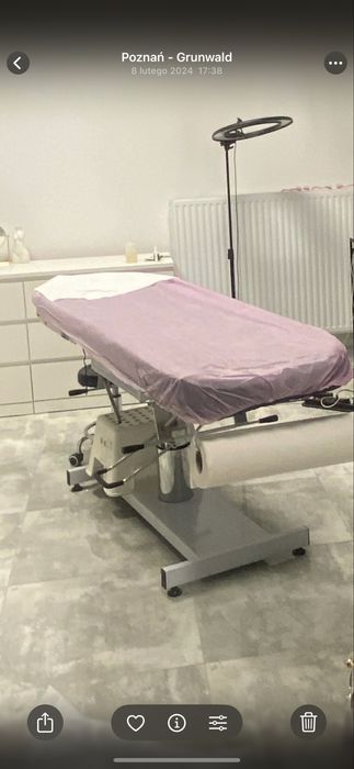 Łóżko kosmetyczne hudrauliczne.