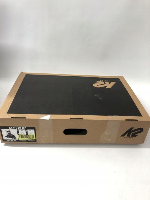 Damskie rolki K2 Alexis 80 czarne-pomarańczowe z hamulcem 80mm 80A