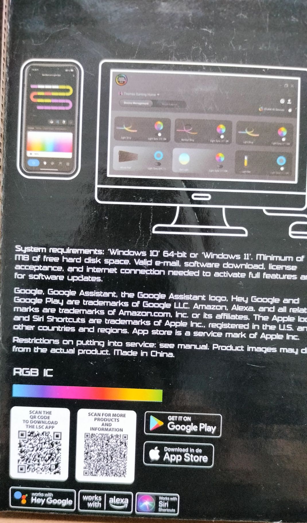 Łapka słupek świetlny Multicolor light bar RGB Battletron