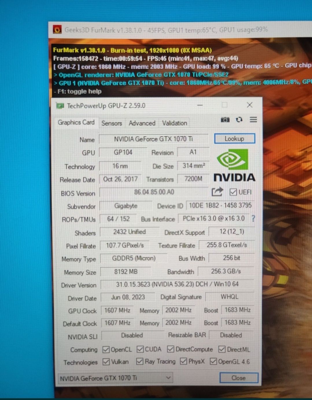 Топовая Gigabyte Gtx 1070 Ti  8 Gb  Любые Проверки Магазин NEON