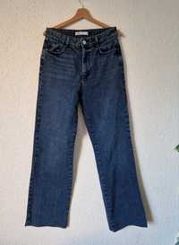 Zara proste szerokie spodnie M jeansy