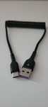 Kabel sprężynowy usb typu C, 1 m.