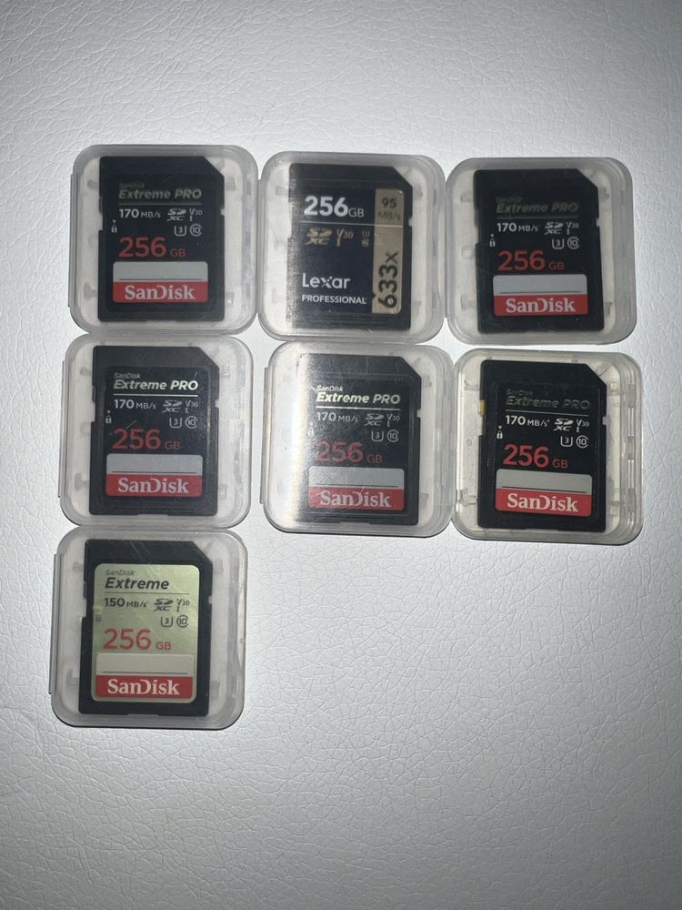 Карта памяті SD 256 \ 512 GB Memory Card для фотоапарата Sony/ SanDisk