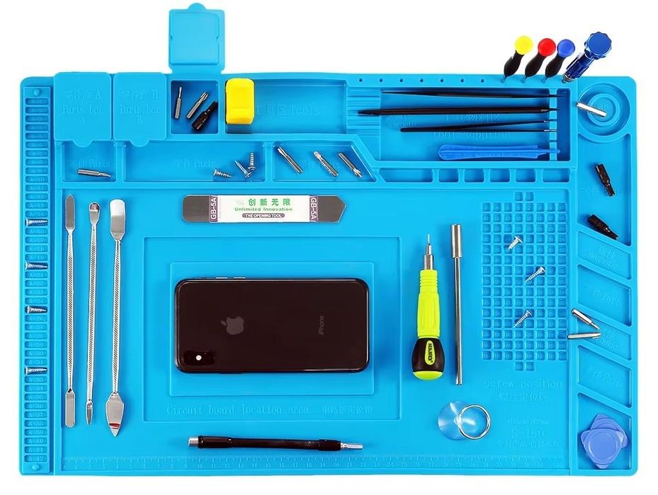 силіконовий, жаростійкий килимок для пайки