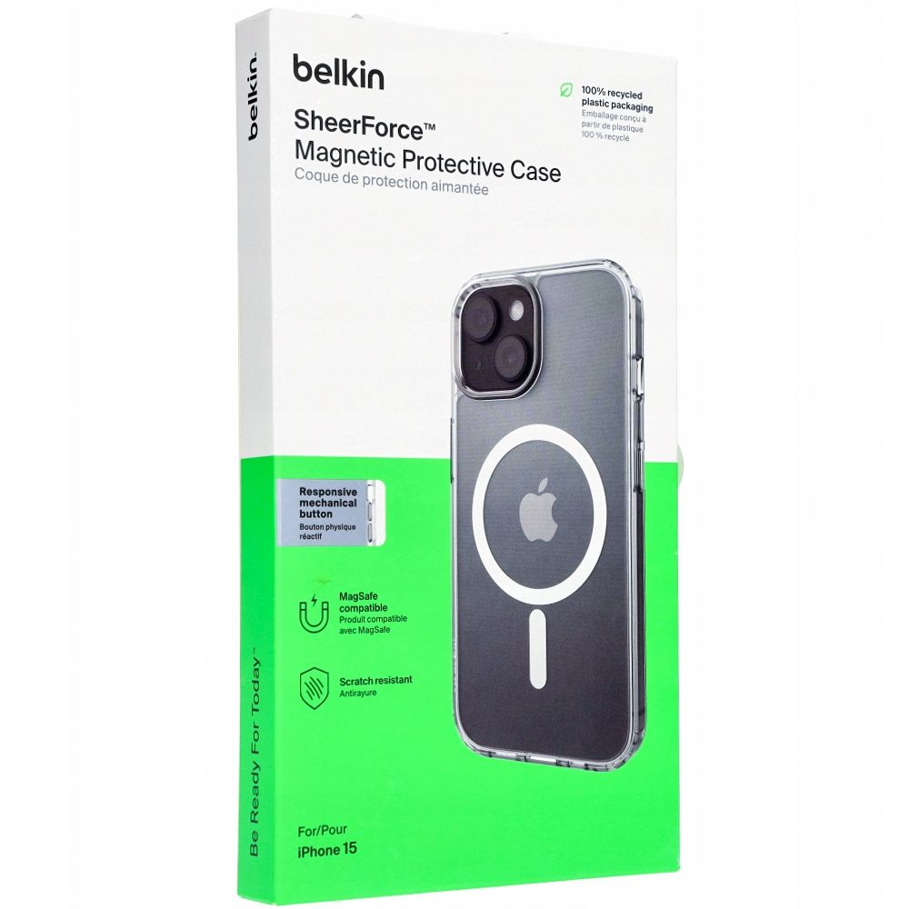 plecki belkin do apple iphone 15 bezbarwny pochłanianie wstrząsów