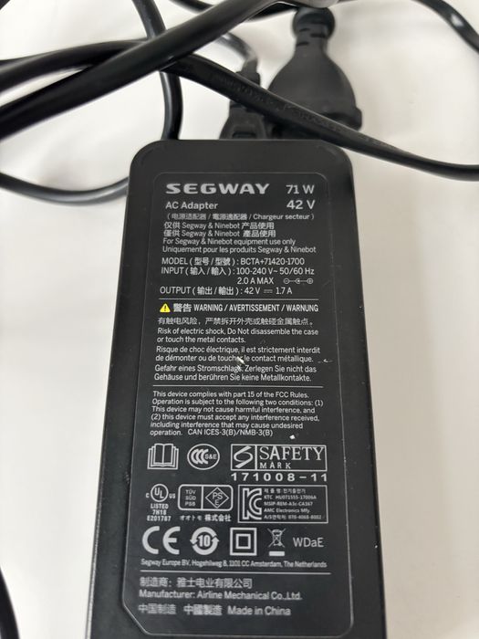 SEGWAY Ninebot Oryginalna Ładowarka zasilacz do hulajnogi elektrycznej