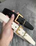 Nowy Skórzany Pasek Damski YSL Yves Saint Laurent