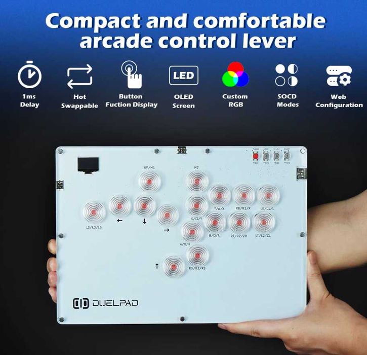 Игровые клавиатуры геймпад Duelpad Zen Ergo-split Duelpad A16 ПК PS4,5