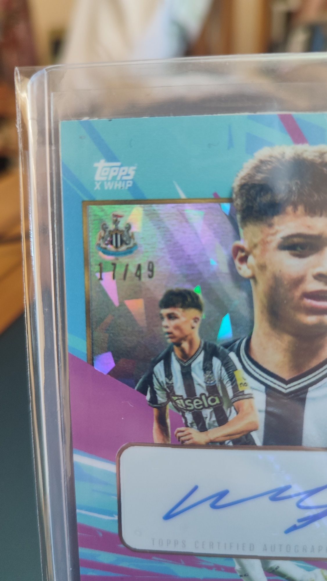 Lewis Miley Autógrafo RC 17/49 Topps Future Stars