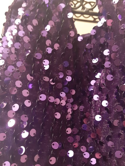 Torebka mała zara cekiny fiolet kolekcja woman torebeczka mini sylwest