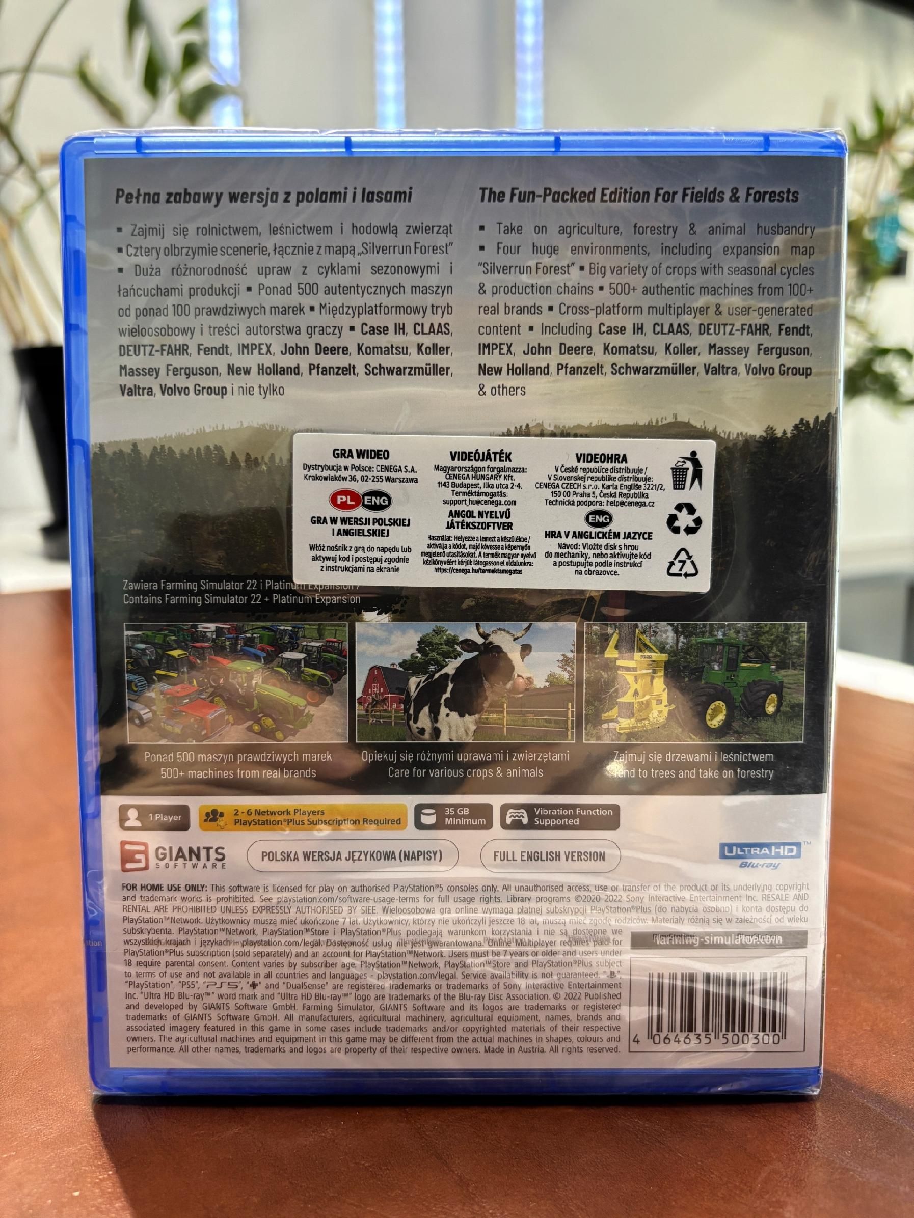 PS5 Nowa Farming Simulator 22 Platinum Edition Po Polsku