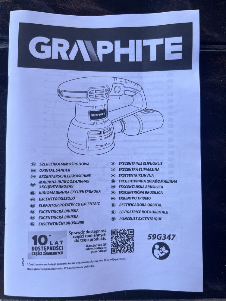 Szlifierka mimośrodowa graphite 59G347
