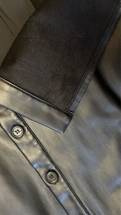 Плаття із еко шкіри , чорна сукня ,рощмір s/m навіть L