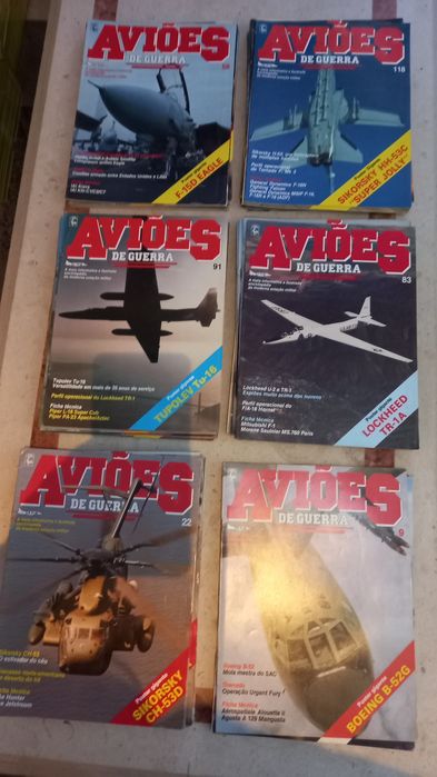 Vendo 80 fascículos de Aviões de Guerra