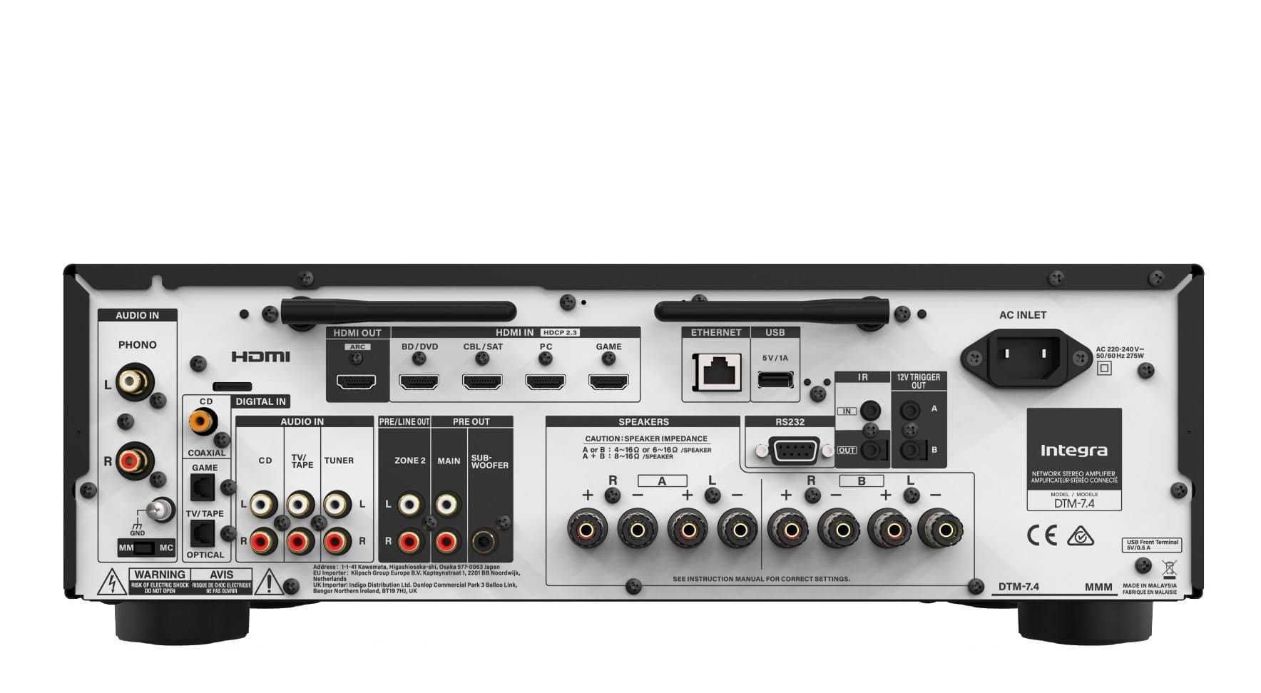 Integra DTM 7.4 Amplituner stereo 2x140W Airplay Chromecast SKLEP