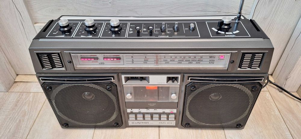 Radiomagnetofon Unitra RMS 404 ! IDEALNY STAN ! Przestrojone ! OKAZJA