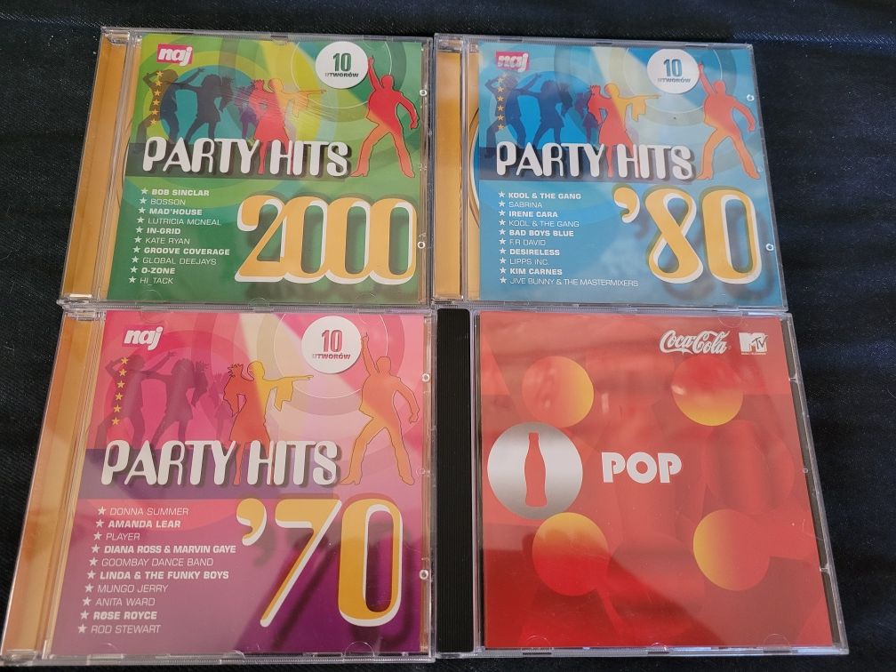 CD x 4 Party Hits '70, '80, 2000, POP Mtv 2000/2008 Magic Records