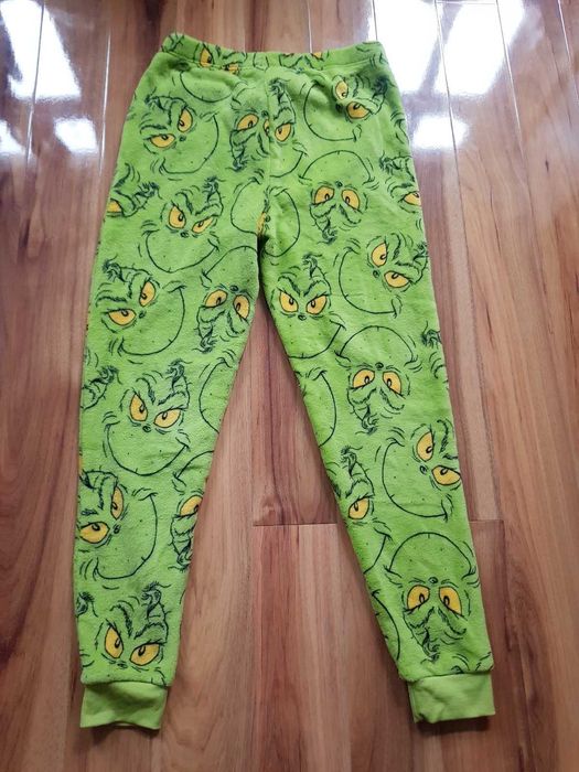 Zielone spodnie piżamowe The Grinch Dr. Seuss Primark męskie M spodnie