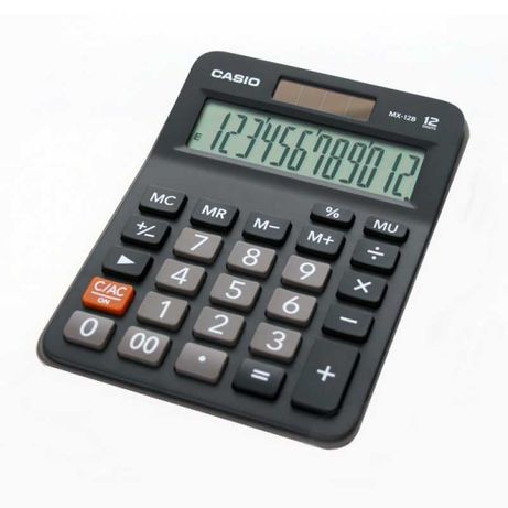 Kalkulator CASIO MX-12B, podwójne zasilanie, duży wyświetlacz i przyci