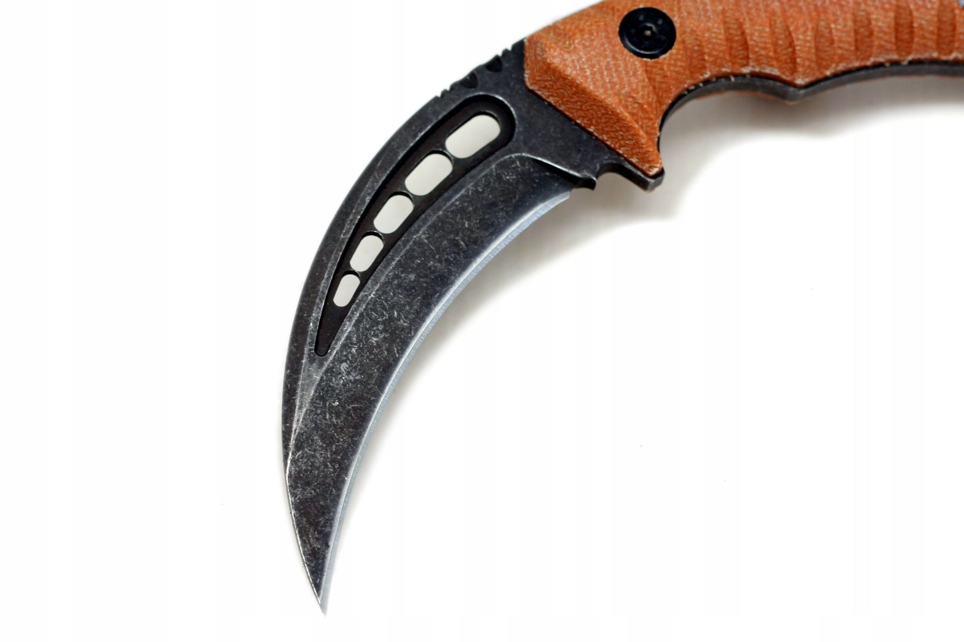 Karambit taktyczny nóż do samoobrony survival Eafengrow C1112 D2 pazur