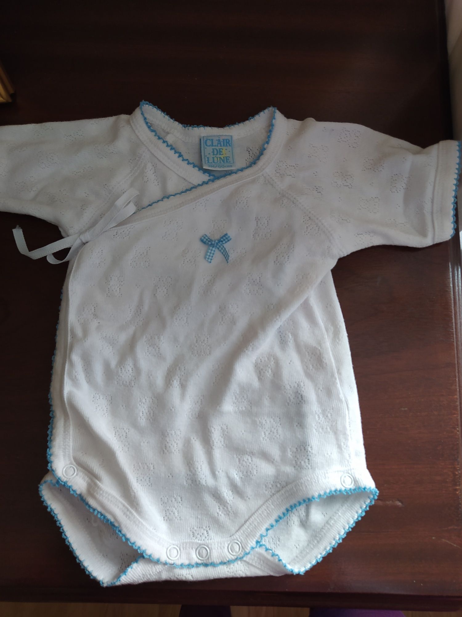 Body com ursinhos marca Clair de Lune 3 meses 60 cm