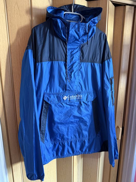 Lekka, ganatowa, niebieska kurtka przejsciowa, wiatrówka Columbia - L