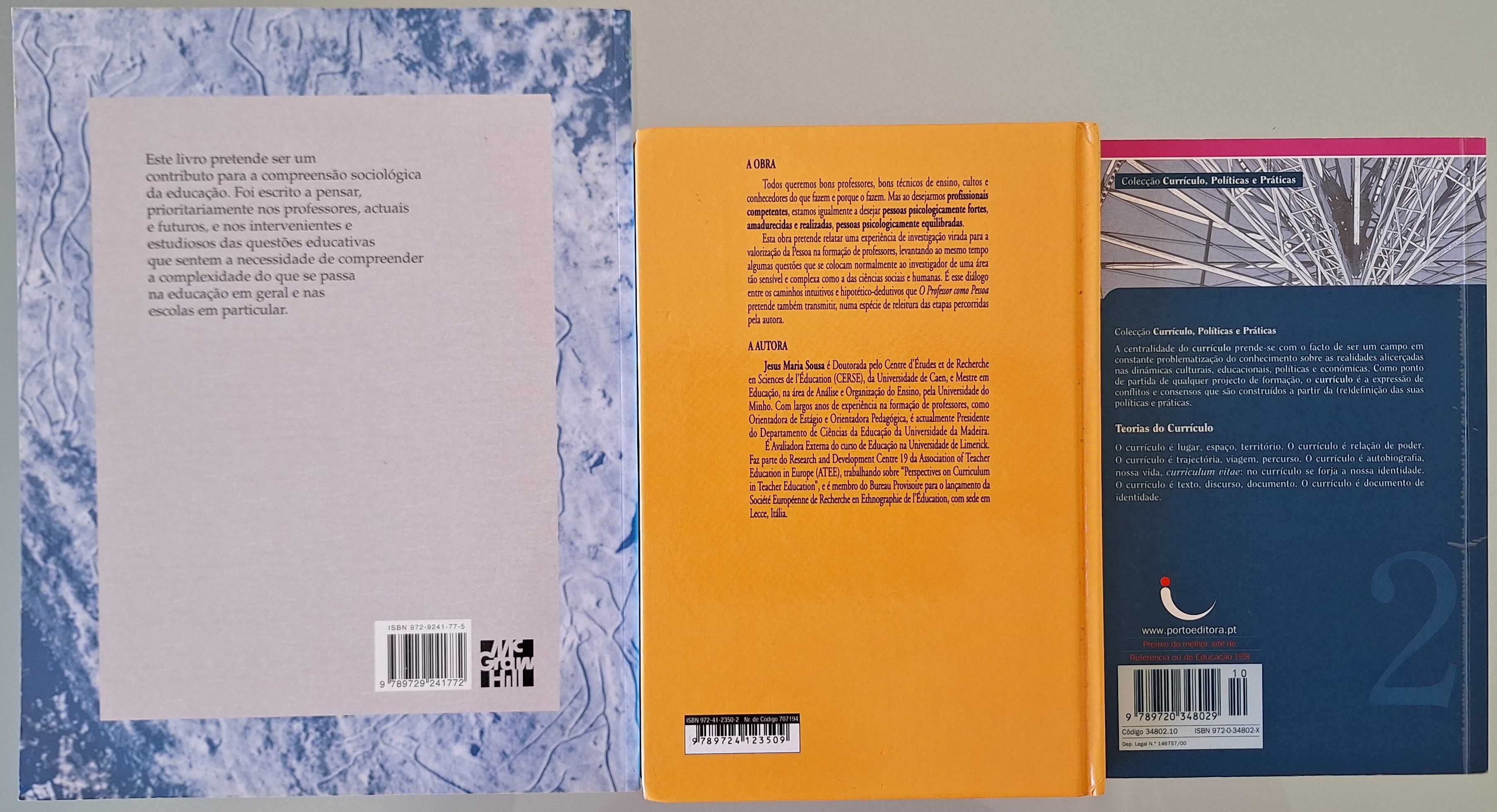 Livros (Teorias Educacionais e Currículo)