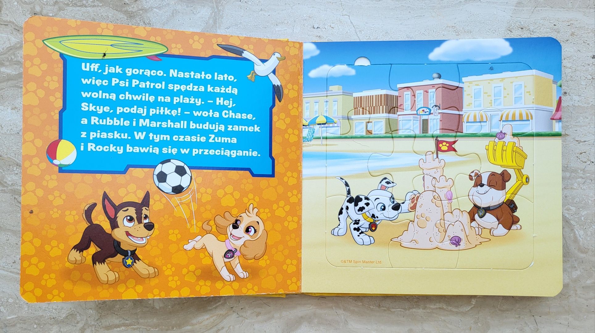 Psi patrol Paw patrol kolorowanka puzzle książka