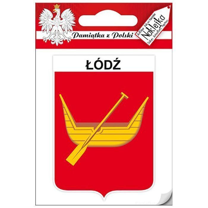 Naklejka pojedyncza herb Łódź