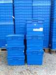 600x400x330 skrzynki plastikowe pojemniki magazynowe zamykane pokrywa
