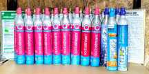 20 zł Wymiana Cylinder CO2 SODASTREAM Quick Connect różowy/ niebieski