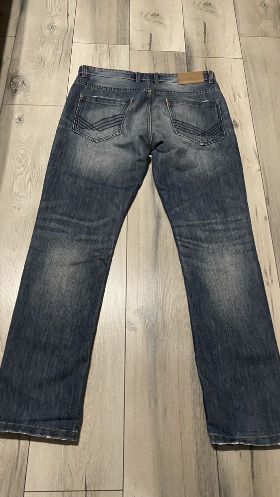 Spodnie Tom Tailor 33/32 JOSH Regular Slim męskie jeansy  granatowe