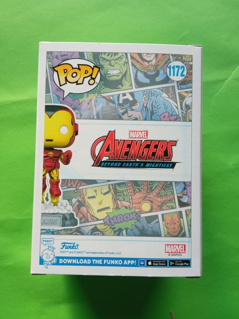 Funko pop Iron Man Comic 1172 with pin