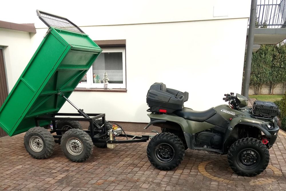 Przyczepa wywrotka Kubota Iseki tandem mini